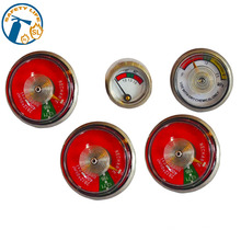 China high quality powder extinguisher valve mini pressure gauge 23mm for fire extinguisher